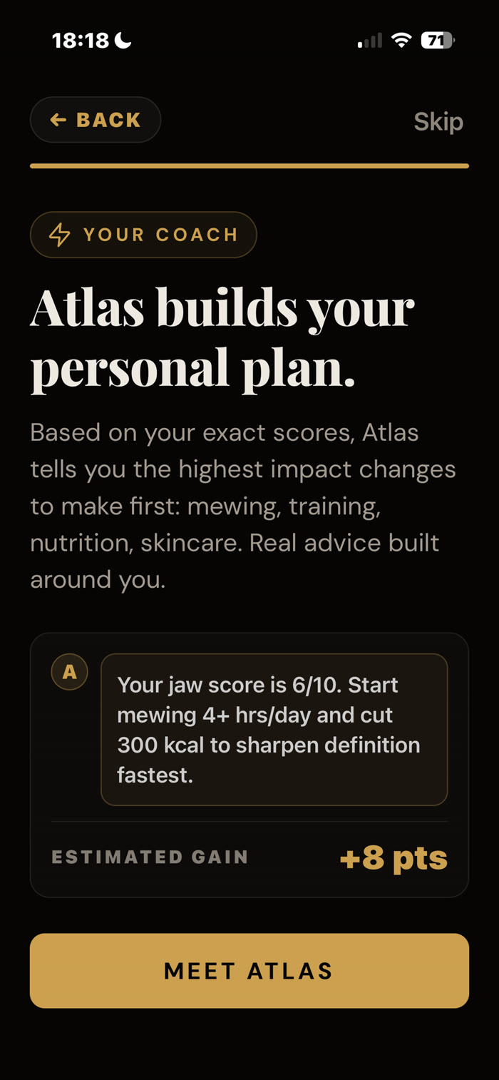 Forma personal improvement plan built by the Atlas coach